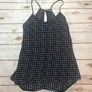 Papercrane Window Pane Grid Check Tank Top